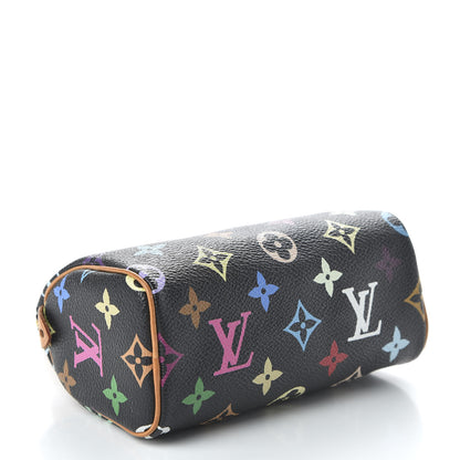 Louis Vuitton Monogram Multicolor Mini Sac HL Speedy Black 4 of 8