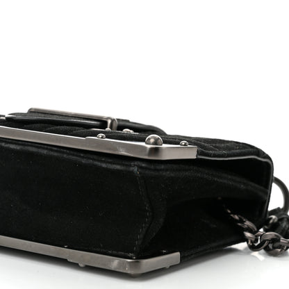 Prada Velvet Impuntu Cahier Bag Black 9 of 9