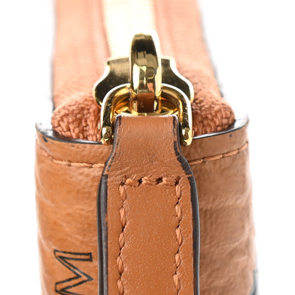 MCM Visetos Large Zip Around Wallet Cognac 9 of 9