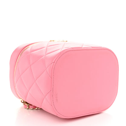 Chanel Lambskin Quilted Trendy Vanity Case Pink 4 of 11