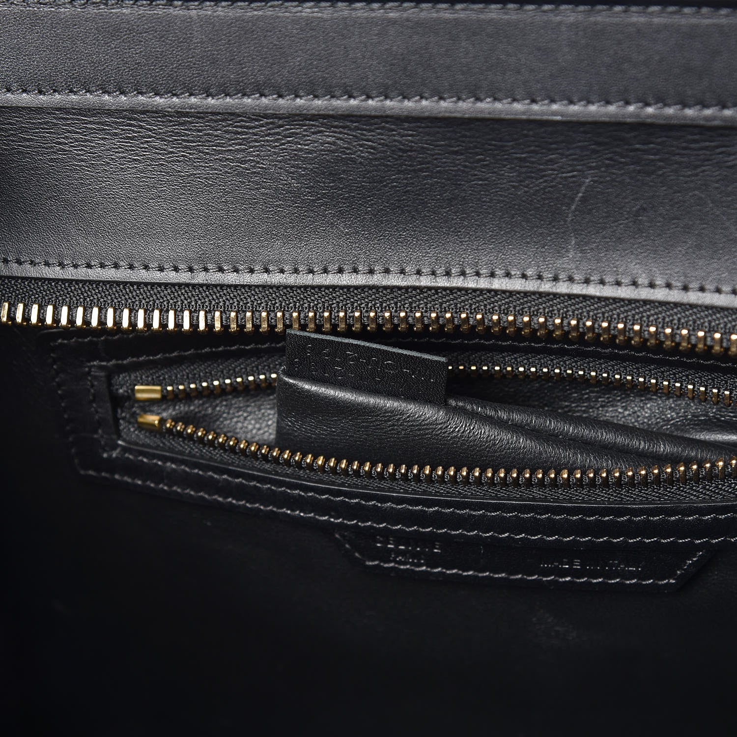 Celine Baby Grained Calfskin Nubuck Micro Tri-Color Luggage Corn 10 of 10