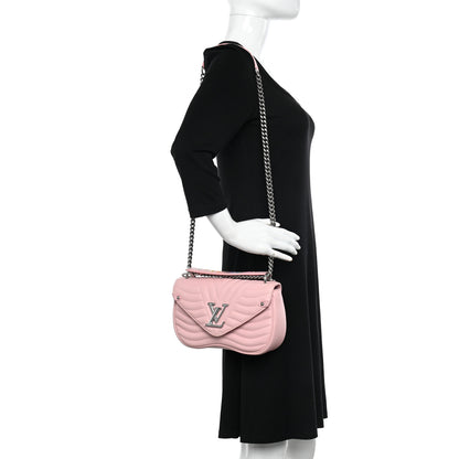Louis Vuitton Calfskin New Wave Chain MM Smoothie Pink 2 of 10