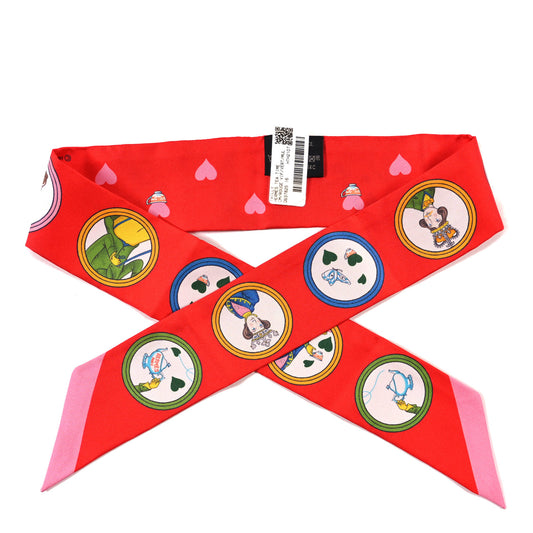 Silk Tea Time Twilly Rouge Vif Vert Multicolor
