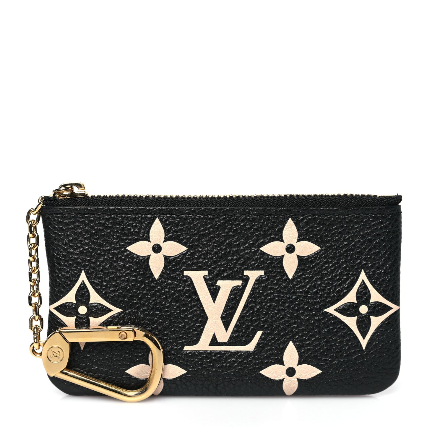 Empreinte Monogram Giant Key Pouch Black Beige