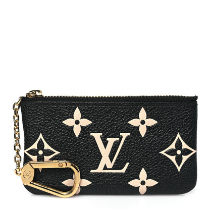 Louis Vuitton Empreinte Monogram Giant Key Pouch Black Beige 1 of 7