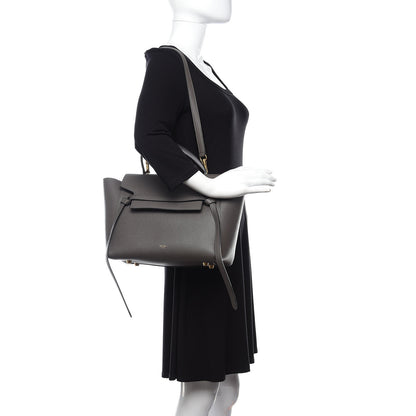 Celine Grained Calfskin Mini Belt Bag Grey 2 of 10