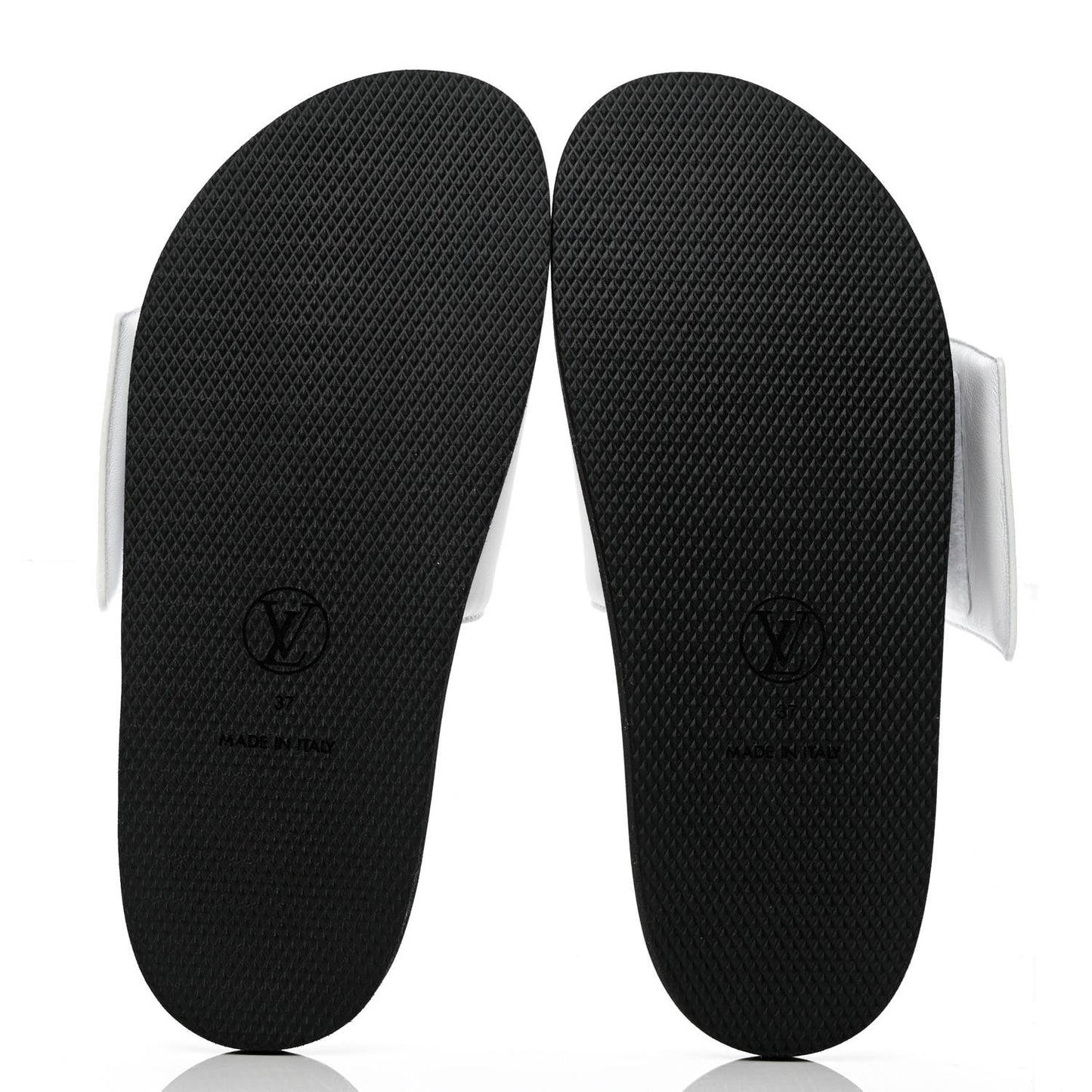 Calfskin Sunset Flat Mule Sandals 37 White