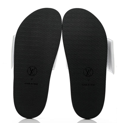 Louis Vuitton Calfskin Sunset Flat Mule Sandals 37 White 16 of 18