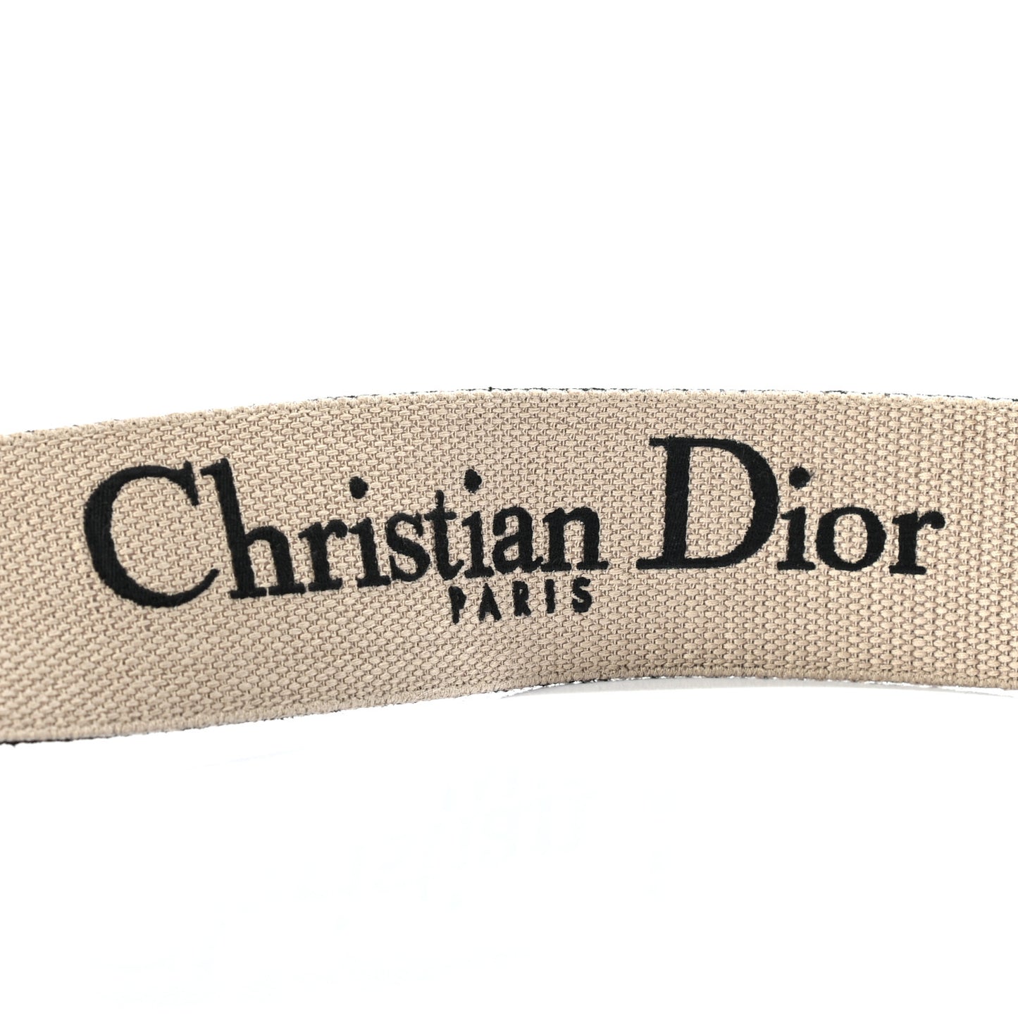 Canvas Embroidered Shoulder Strap Blue