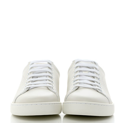 Gucci Calfskin Interlocking G Perforated Womens Ace Sneakers 35.5 White Grey Sky 2 of 8
