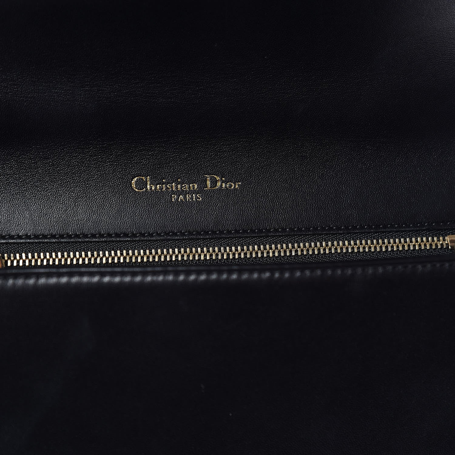 Christian Dior Calfskin Crystal Embroidered Medium Diorama Flap Bag Black 11 of 11