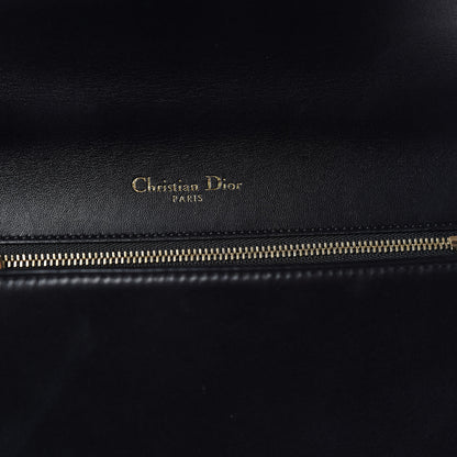 Christian Dior Calfskin Crystal Embroidered Medium Diorama Flap Bag Black 11 of 11