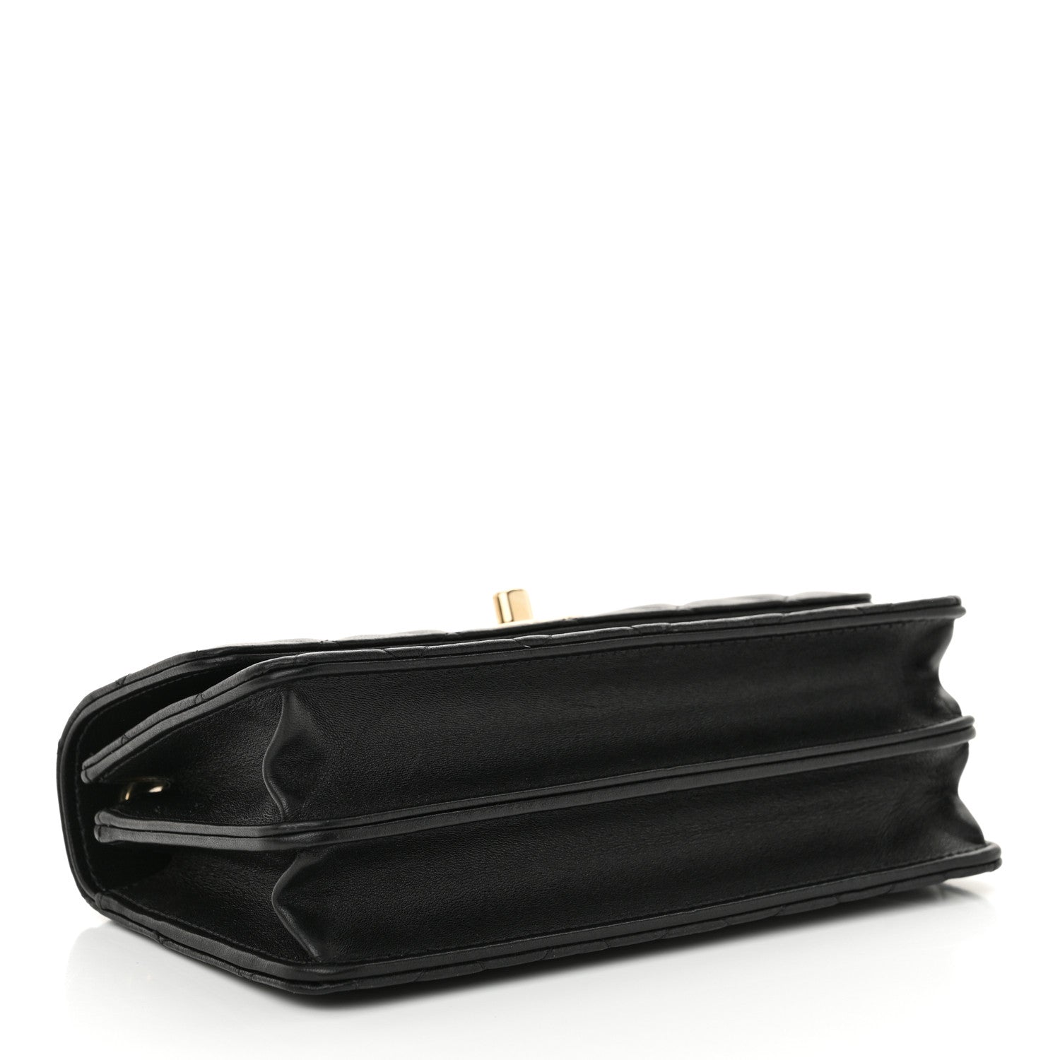 Chanel Lambskin Quilted Trendy CC Dual Handle Clutch With Chain Black 4 of 12