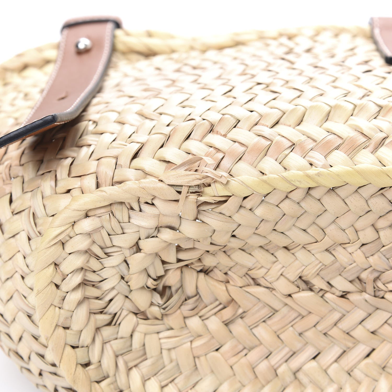 Loewe Raffia Small Basket Tote Bag Natural Tan 8 of 8