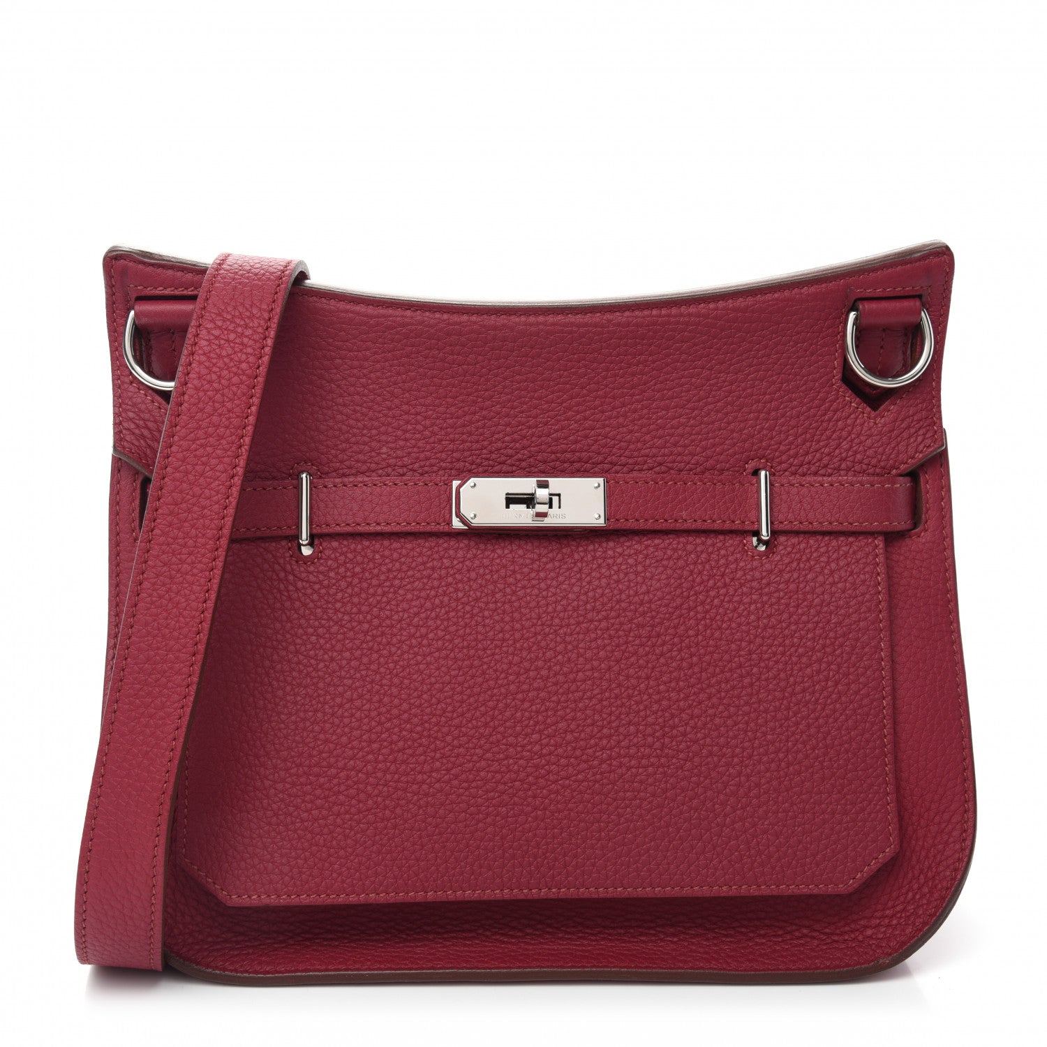 Hermes Taurillon Clemence Jypsiere 28 Rubis 1 of 13