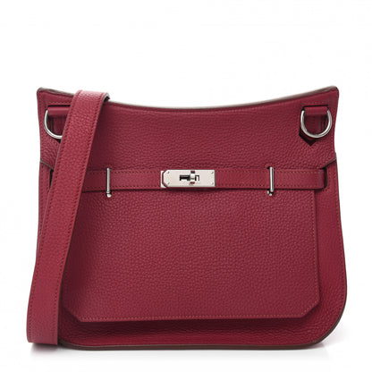 Hermes Taurillon Clemence Jypsiere 28 Rubis 1 of 13