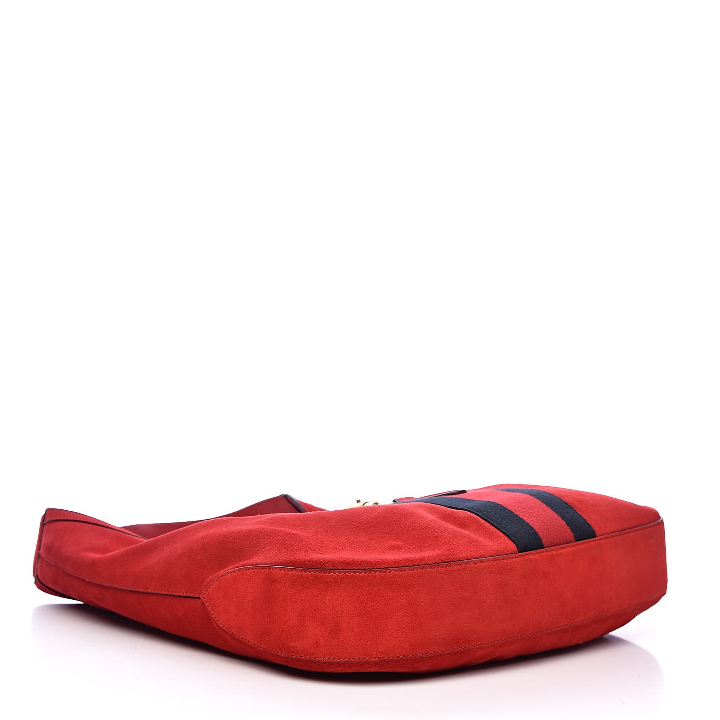 Soft Suede Web Large Jackie Hobo Red