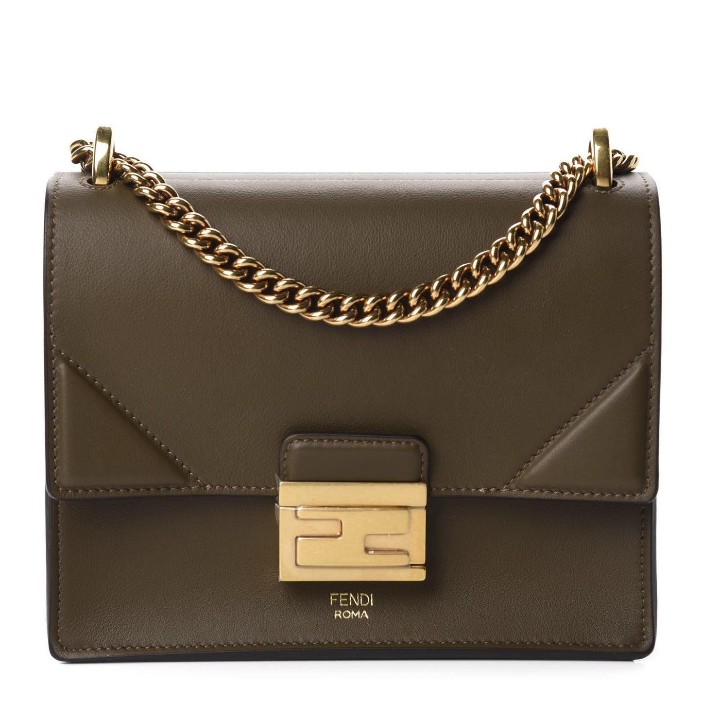 Vitello Grace Matte Small Kan U Shoulder Bag Wood