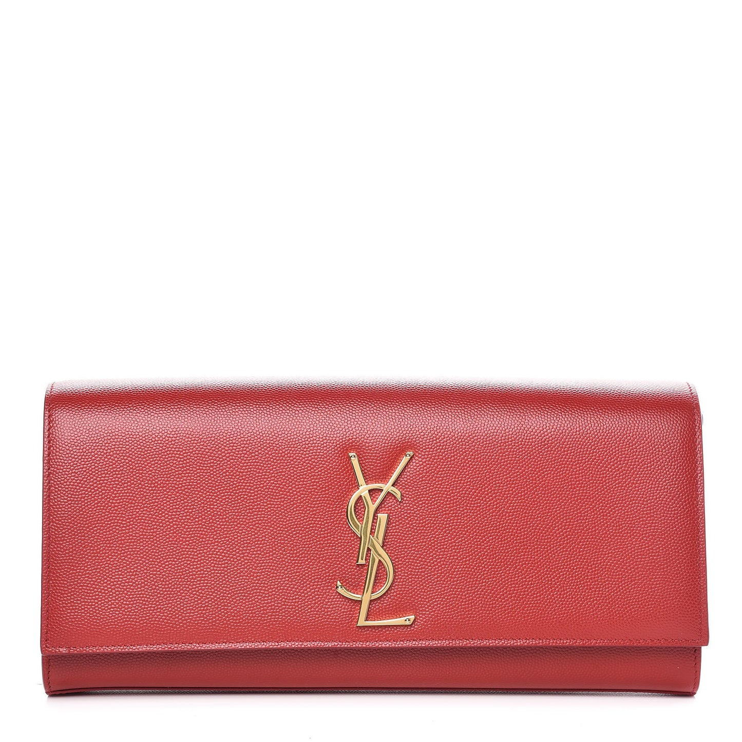 Grain De Poudre Classic Monogram Cassandre Clutch New Red