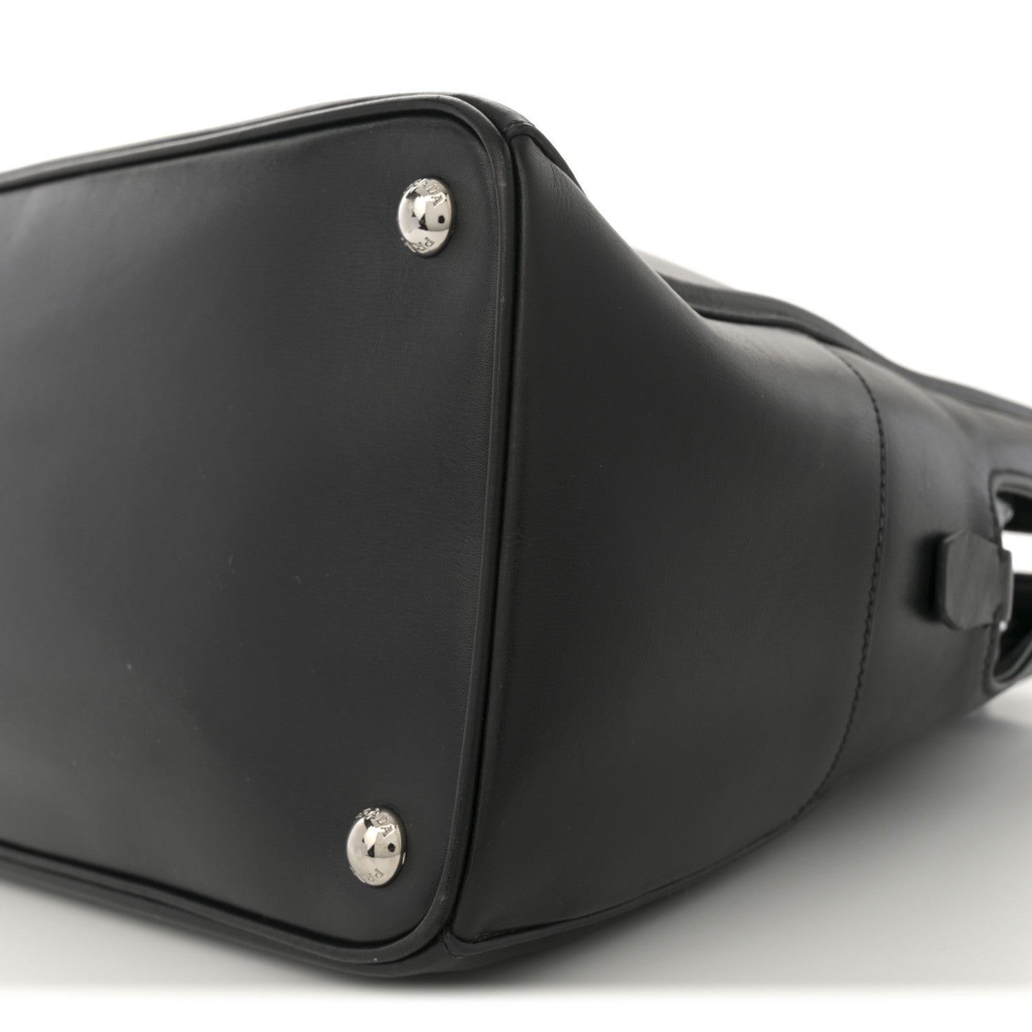 Prada Vitello Bowler Black 10 of 12