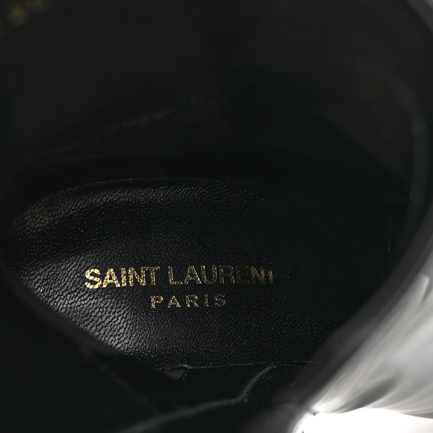 Saint Laurent Patent Loulou Booties 36.5 Black 8 of 9