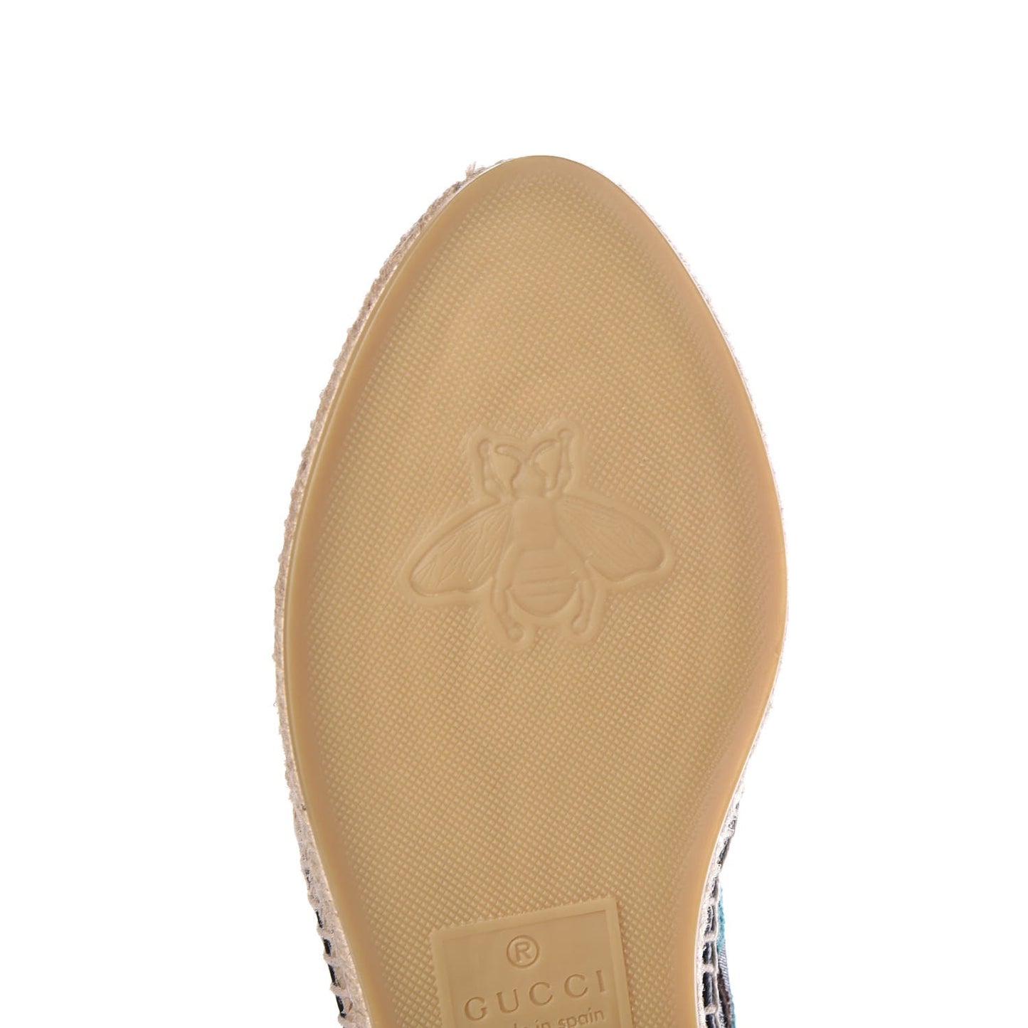 Velvet Lurex Square G Espadrilles 38.5 Silver Multicolor