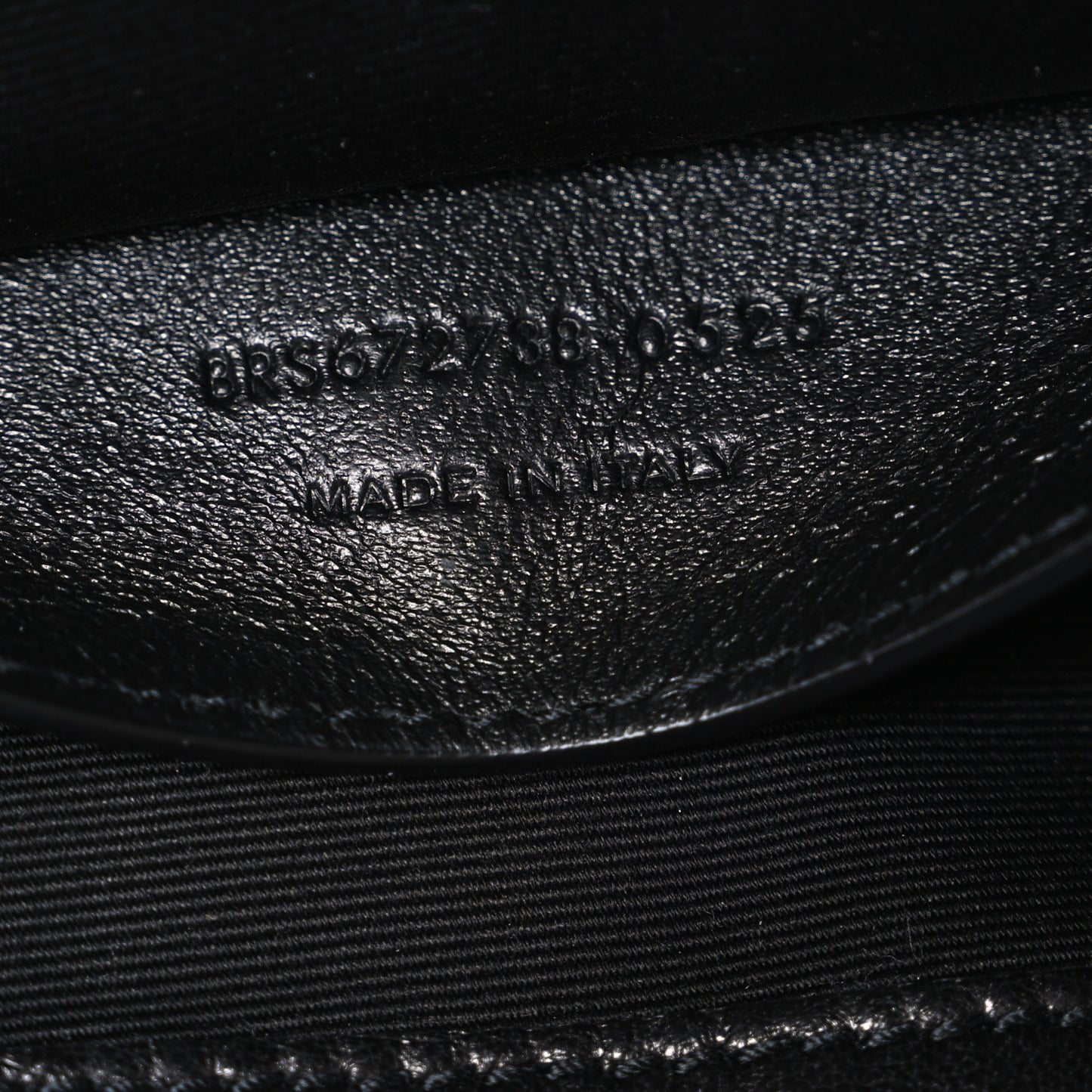 Lambskin Quilted Monogram Mini Nolita Black