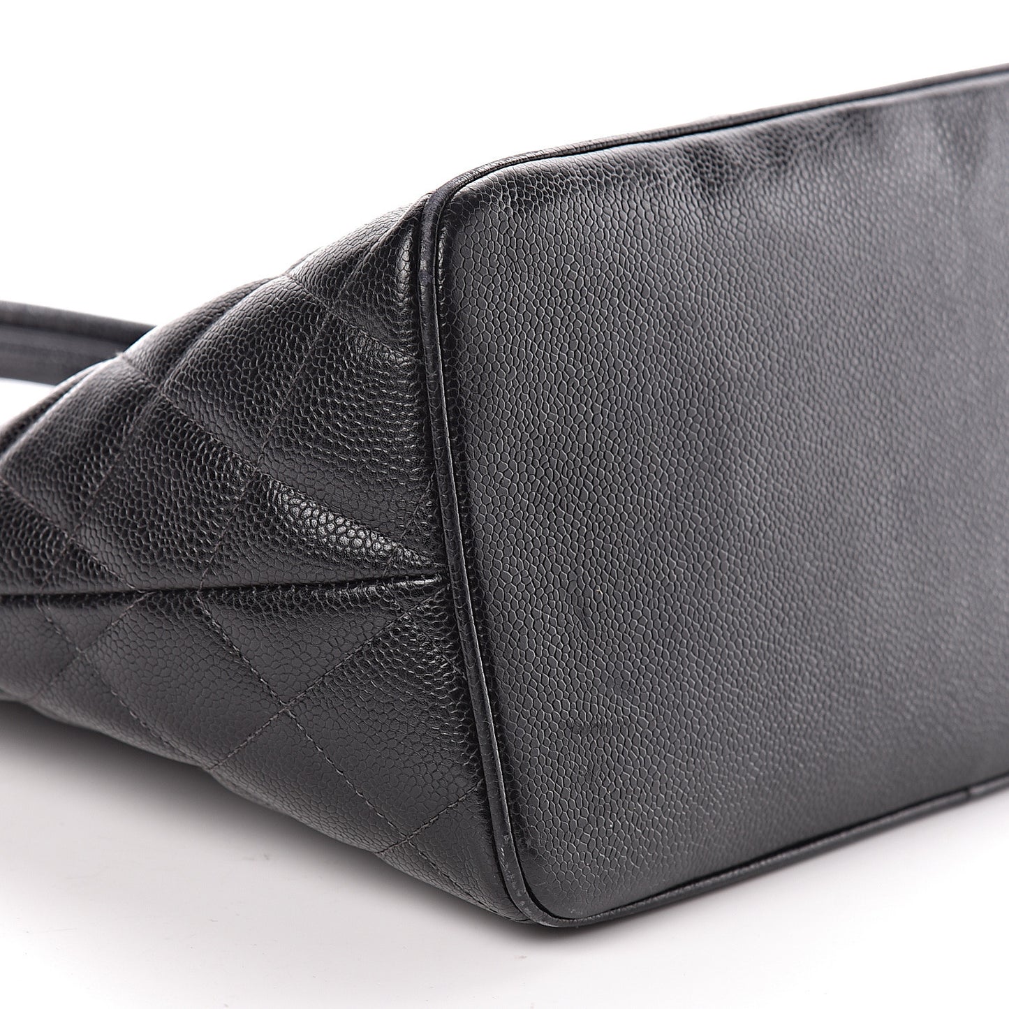 Caviar Quilted Medallion Tote Black