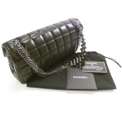 Chanel Lambskin East West Chocolate Bar Chain Flap Black 3 of 14