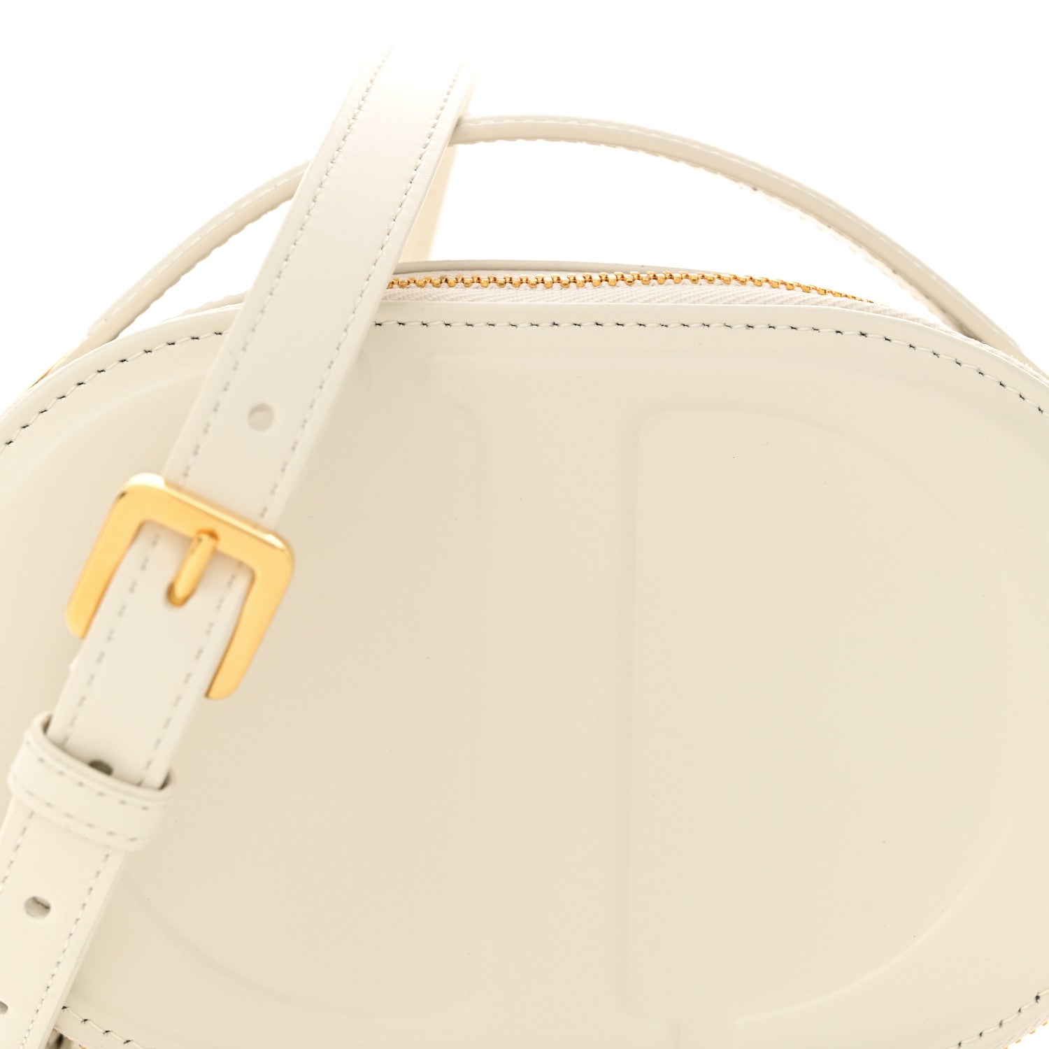 Christian Dior Calfskin CD Signature Oval Crossbody Camera Bag Latte 9 of 11