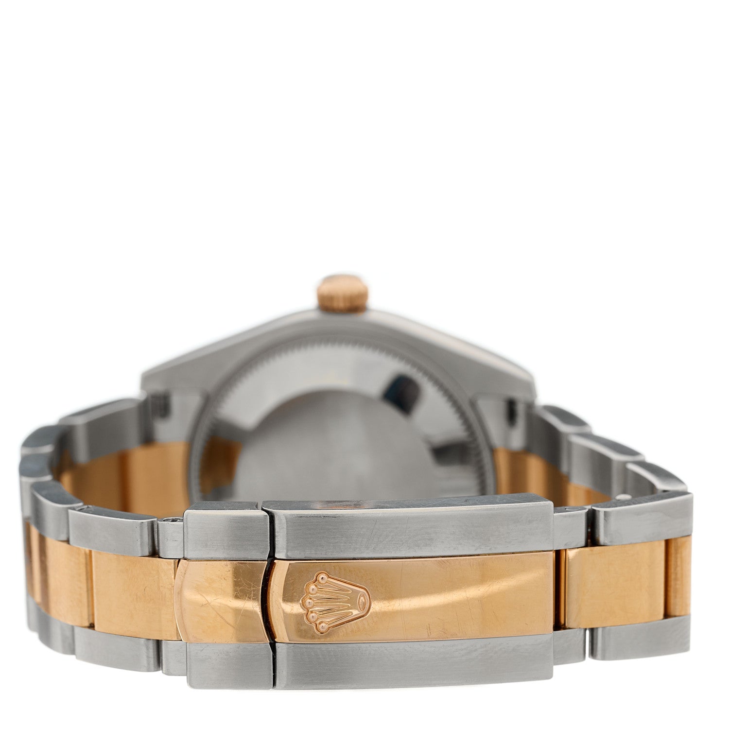 Rolex Stainless Steel 18K Everose Gold Diamond 31mm Oyster Perpetual Datejust Watch Silver 178271 3 of 5