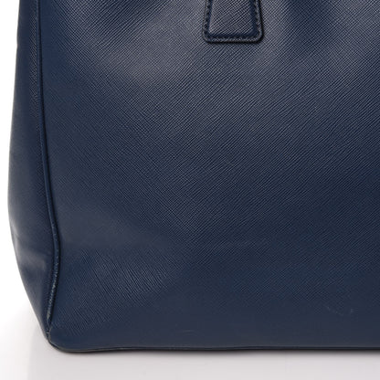 Prada Saffiano Lux Large Tote Bluette 10 of 24