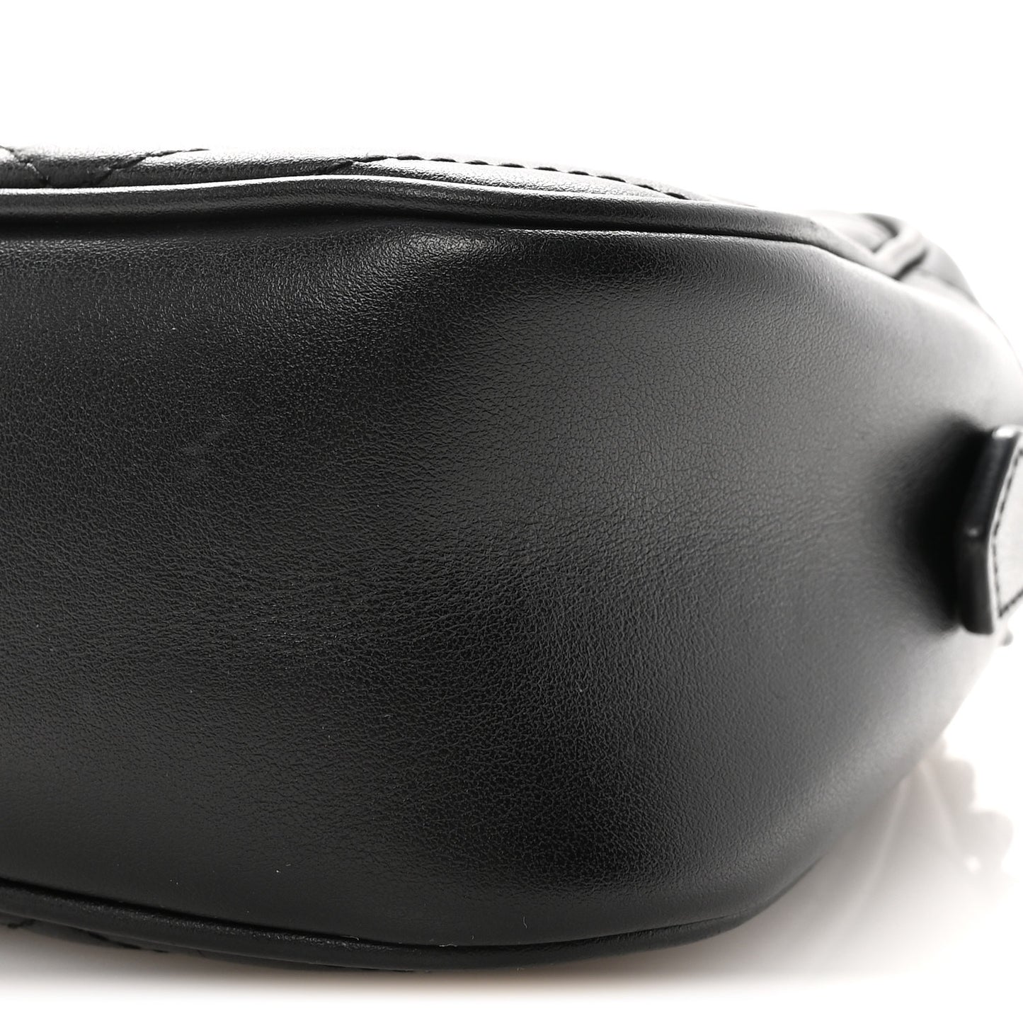 Calfskin Matelasse Monochrome Small GG Marmont Chain Shoulder Bag Black