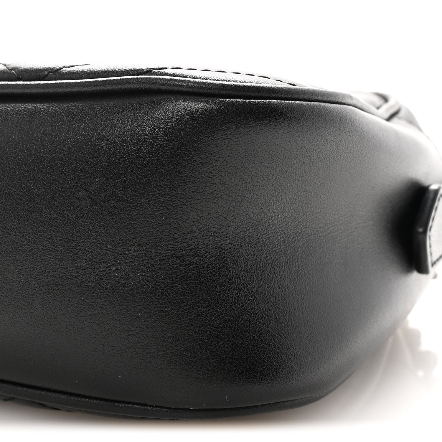 Gucci Calfskin Matelasse Monochrome Small GG Marmont Chain Shoulder Bag Black 9 of 9