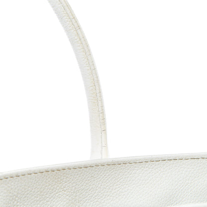 Chanel Calfskin Cerf Executive Shopper Tote White 23 of 33
