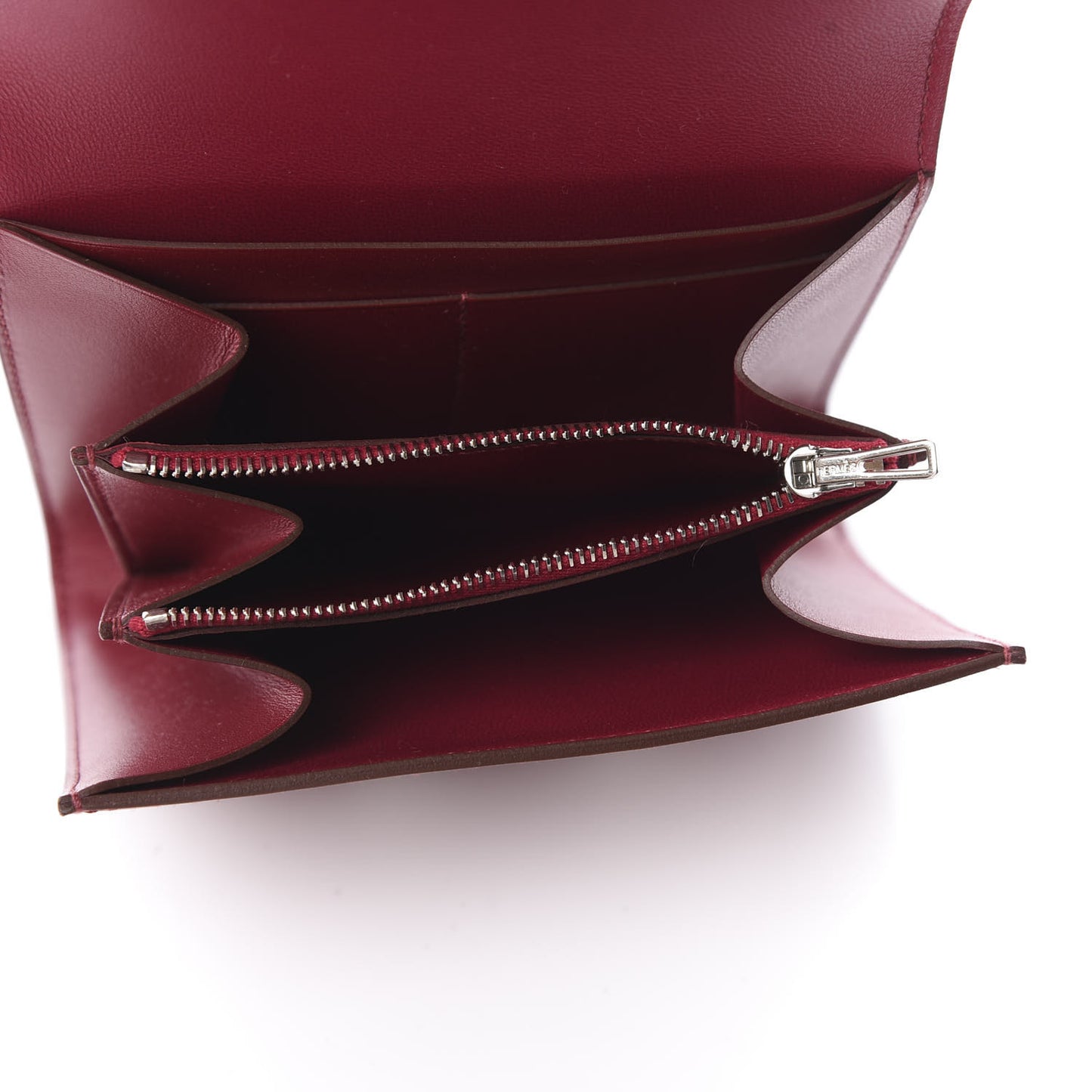 Veau Tadelakt Constance Short Wallet Rubis