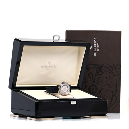Patek Philippe 18K White Gold Alligator 37mm Complications World Time Automatic Watch 5110G-001 6 of 6
