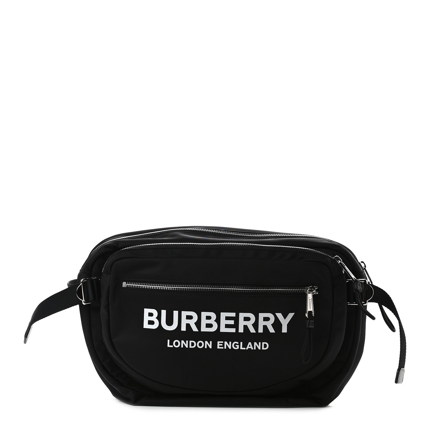 Burberry Econyl Logo Print Large Cannon Bum Bag Black 1 of 7