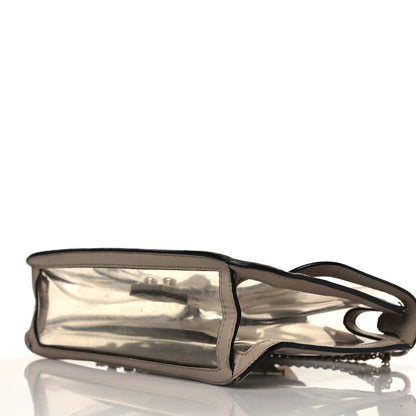 Valentino Garavani PVC Nappa Naked Medium Glam Lock Rockstud Flap Poudre 6 of 18