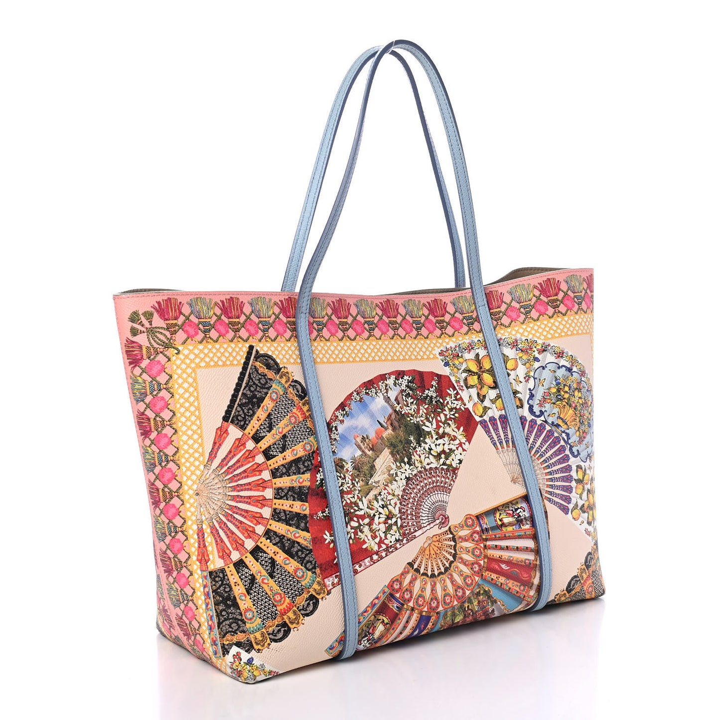 Dauphine Printed Fan Foulard Tote