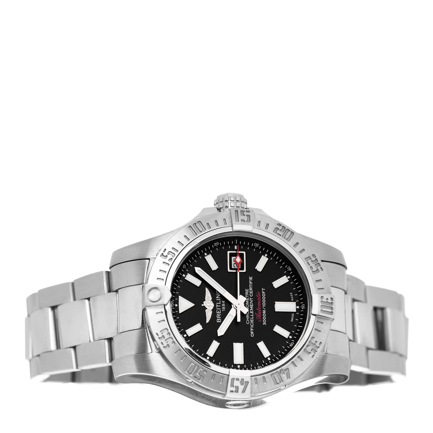 Stainless Steel 45mm Avenger Seawolf Automatic Watch Black A17331