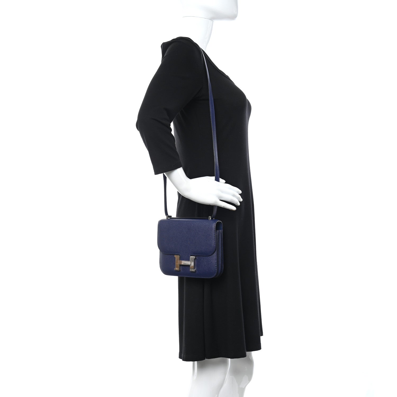 Hermes Epsom Constance 18 Bleu Indigo 2 of 10