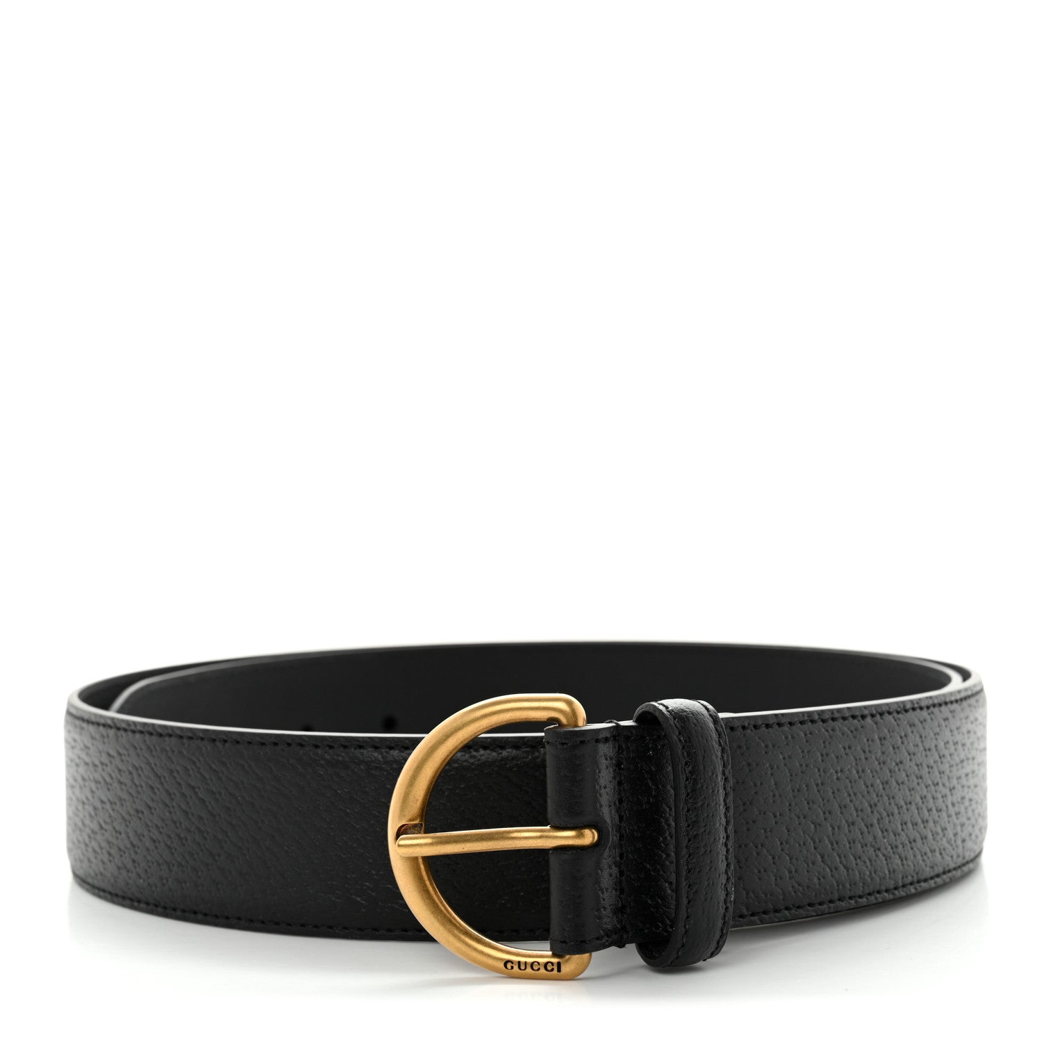Gucci Textured Dollar Calfskin 40mm Belt 95 38 Black 1 of 6