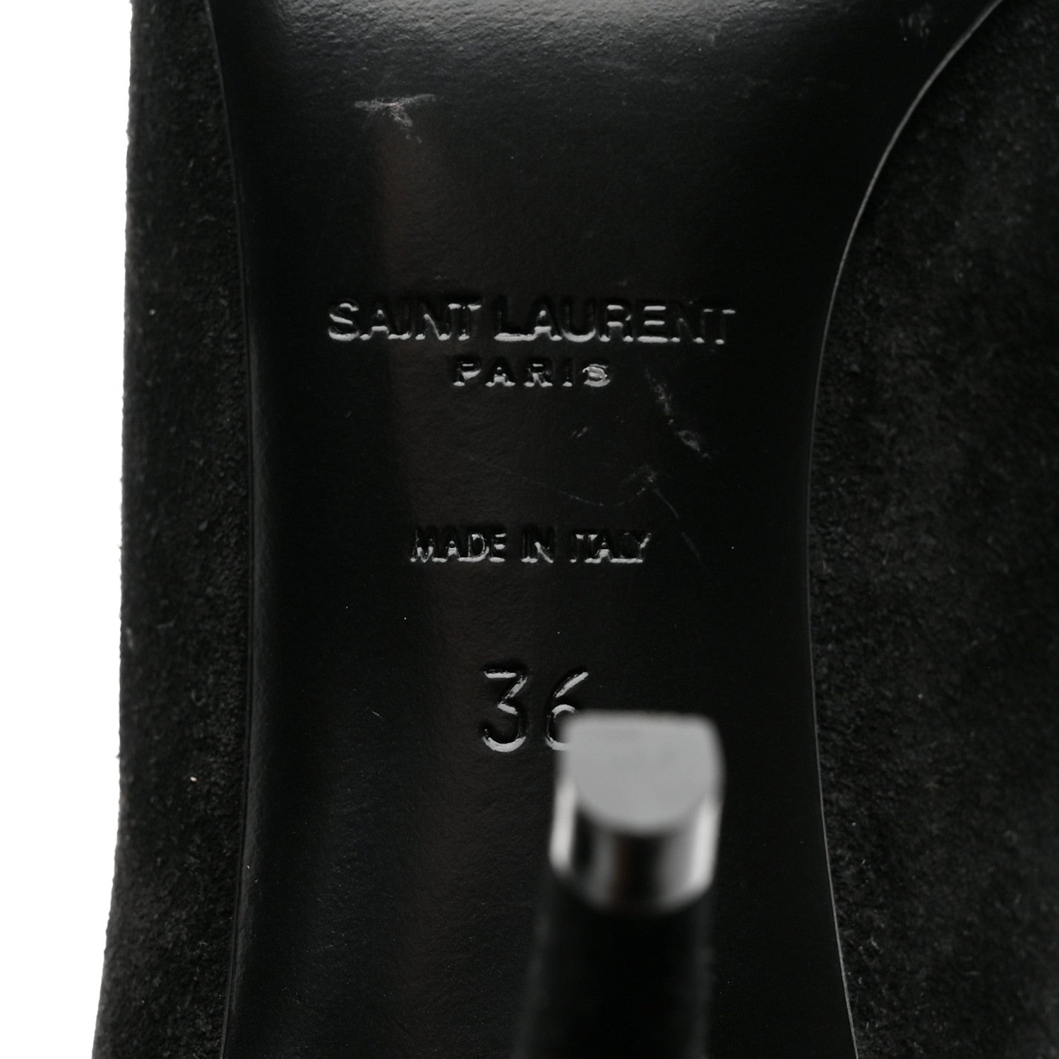 Saint Laurent Suede Fringe Otterproof Light Anita 85 Ankle Boots 36 Black 8 of 9