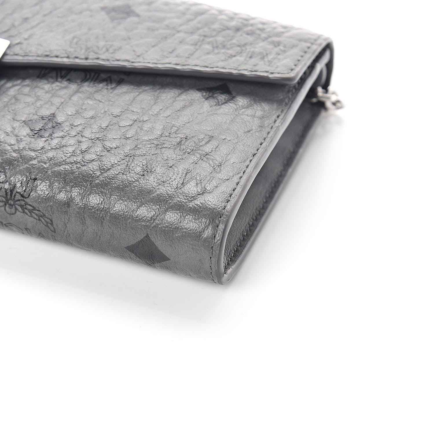 MCM Visetos Large Patricia Wallet On Chain Phantom Grey 8 of 8