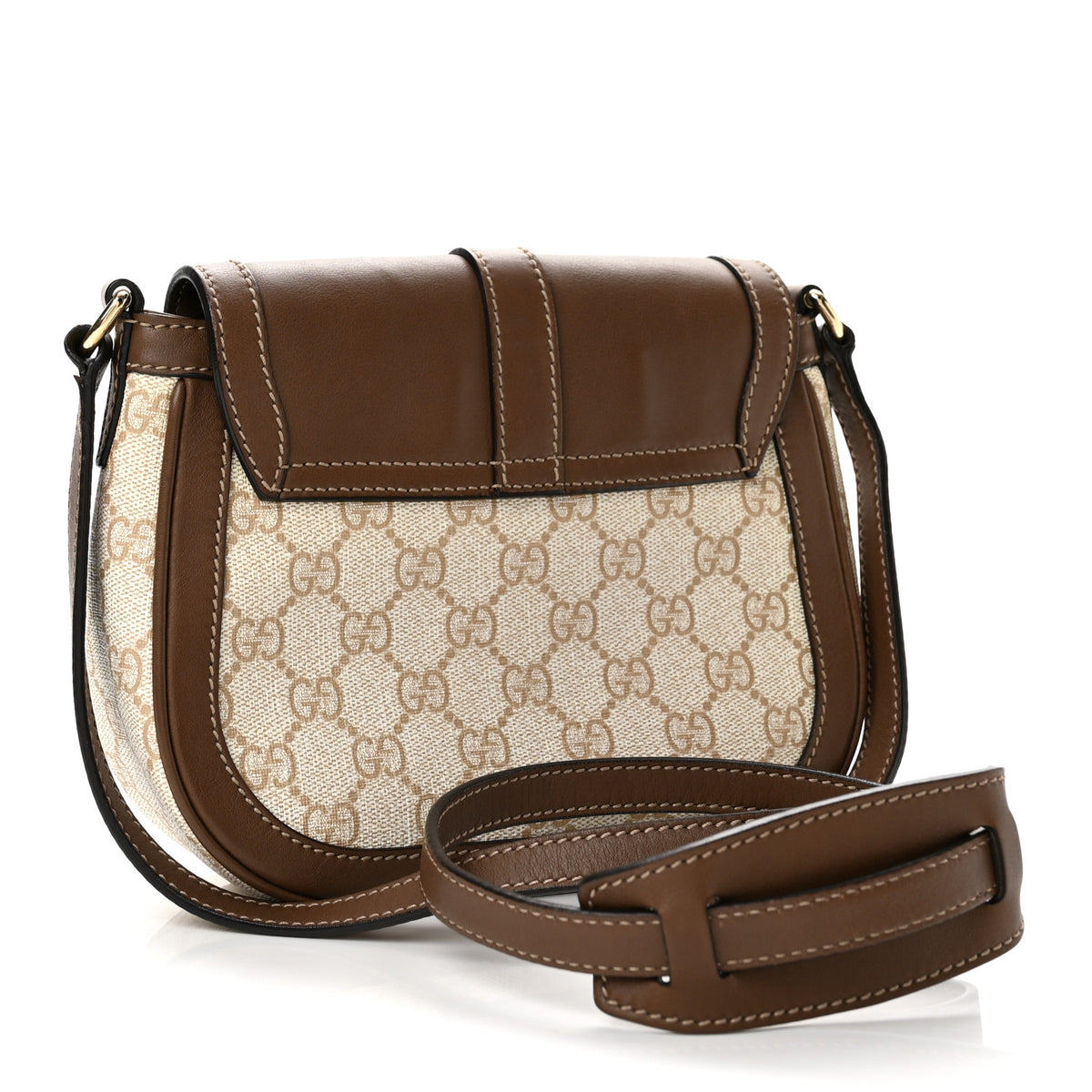 Gucci GG Supreme Monogram Small Nice Messenger Bag Brown 3 of 14