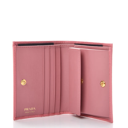 Prada Vitello Move Bi-Fold Wallet Geranio 5 of 8