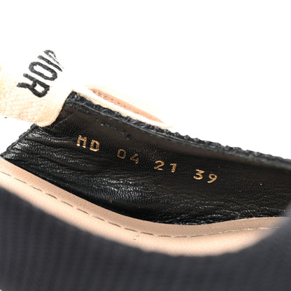 Christian Dior Technical Canvas Ribbon J Adior Slingback 65mm Pumps 39 Black 9 of 9