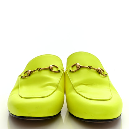 Gucci Calfskin Womens Princetown Slippers 39 Yellow Fluo 2 of 8