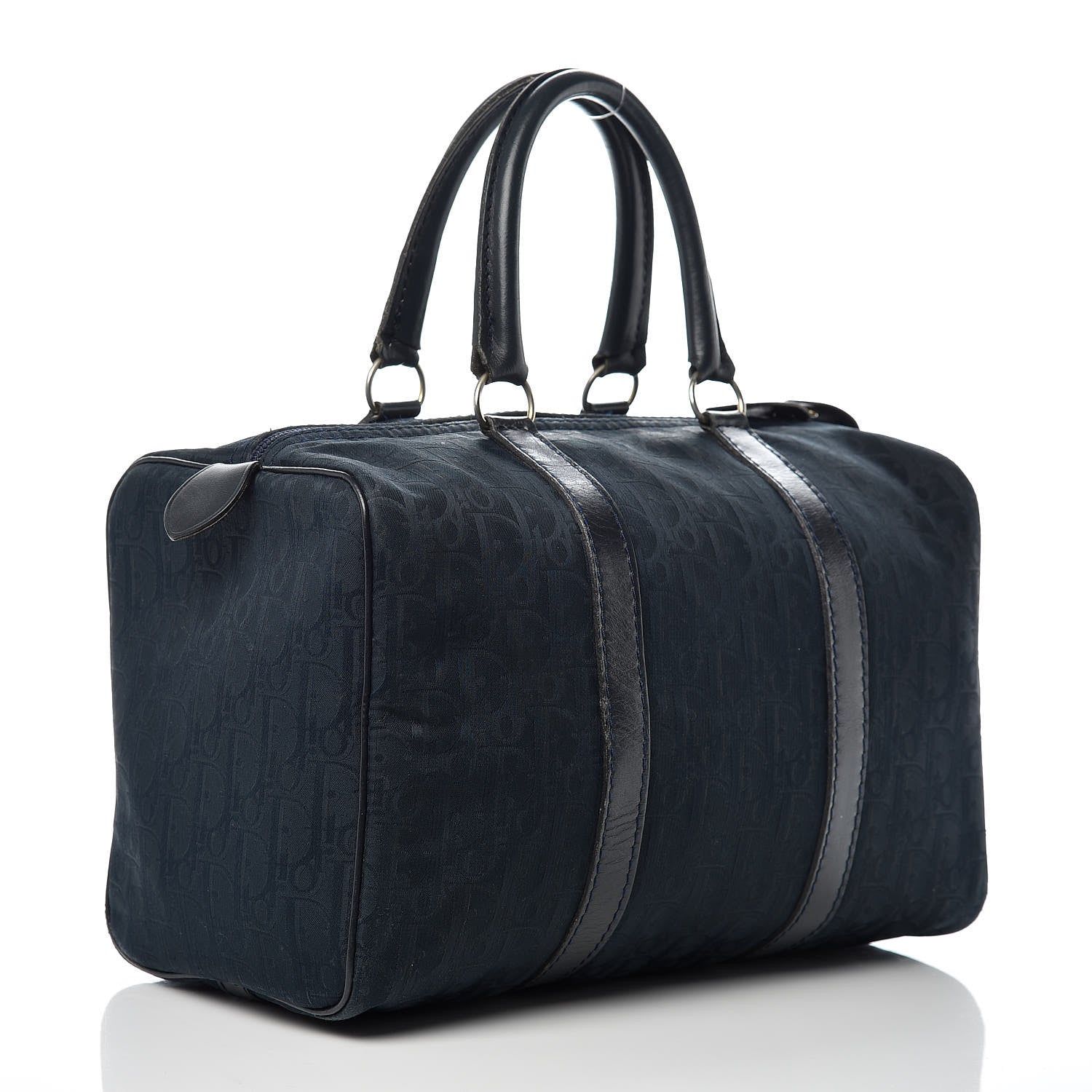 Christian Dior Monogram Boston Navy Blue 3 of 16